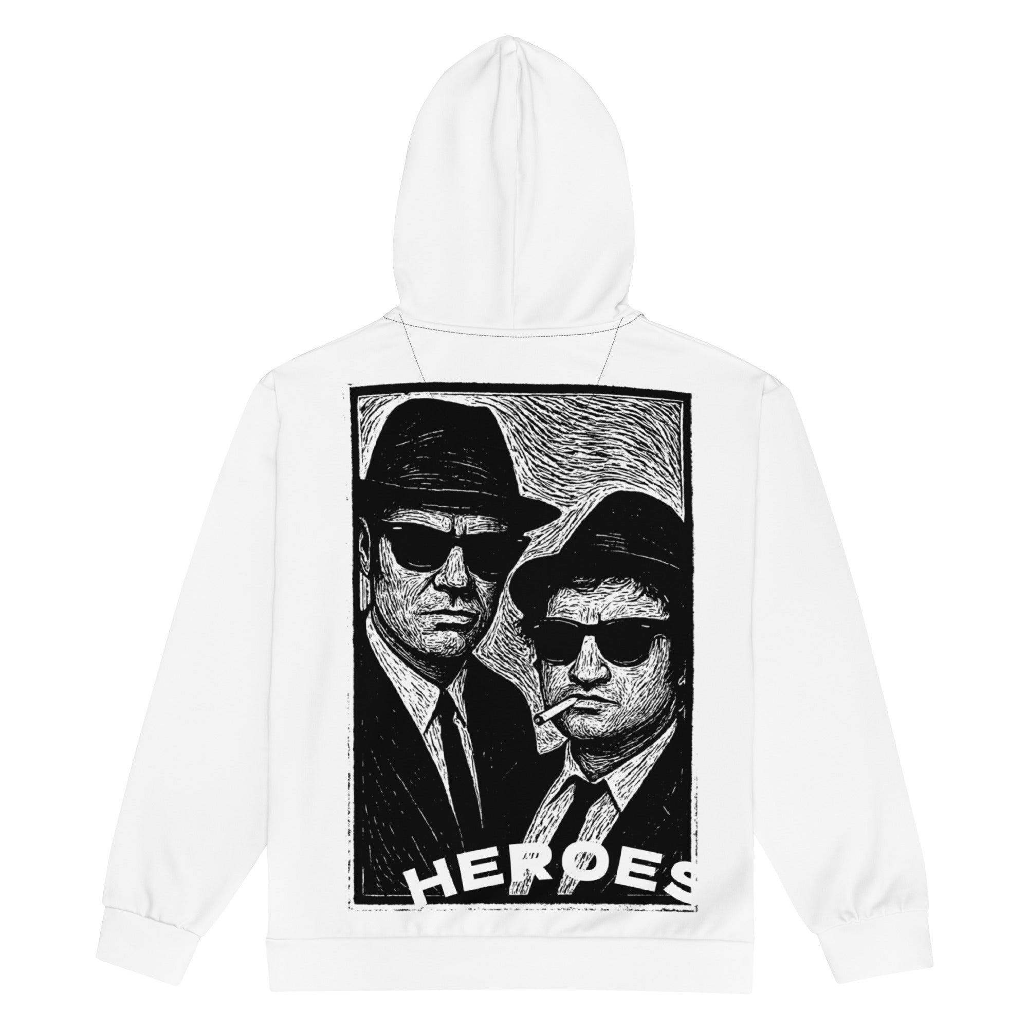 HEROES - BLUES BROTHERS-  zip hoodie