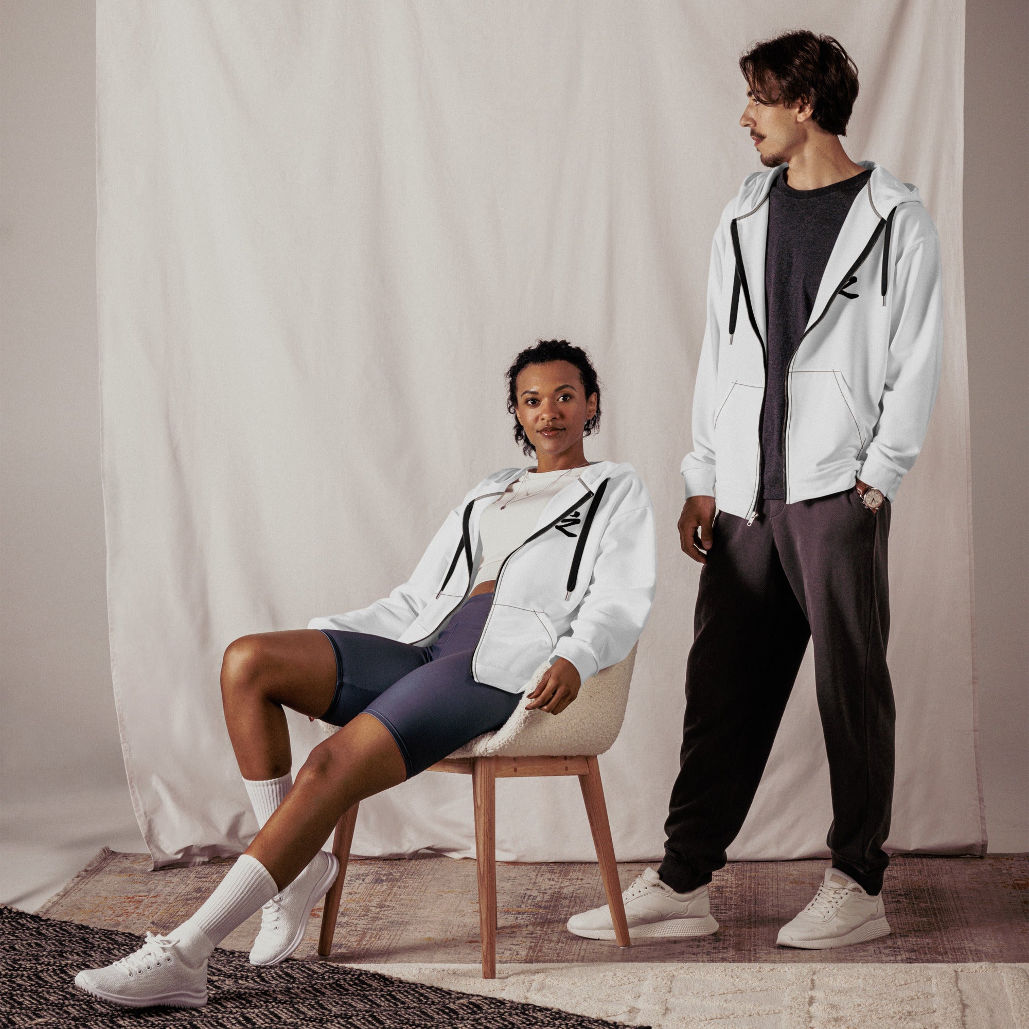 HEROES - BUD-  zip hoodie